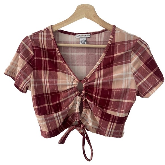 Hearts Collective Pink Plaid Crop Top Size Small
Junior /Teen - Picture 1 of 7
